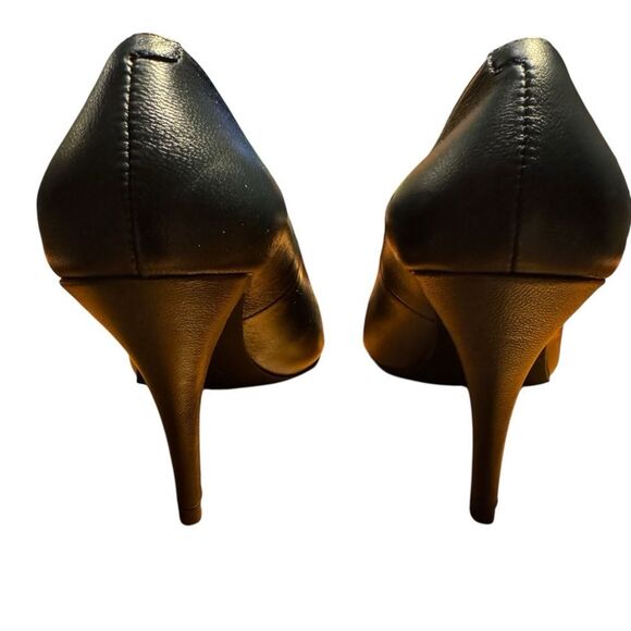 Jeffrey Campbell Women's Natalya Square Toe Pumps Very Dark Navy Blue size 9 - Picture 4 of 8